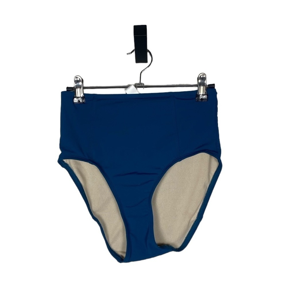 Lime Ricki blue, high-rise, swim bottoms